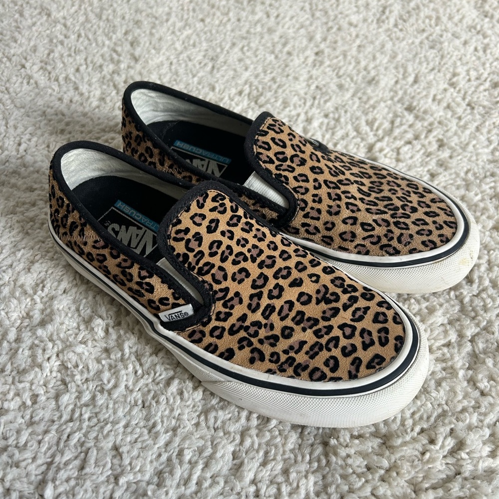 Vans | Cheetah Print Slip-On Shoes